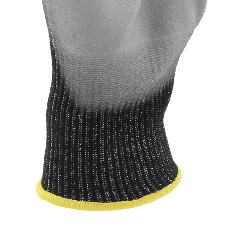 Duro CUT RESISTANT LEVEL 3, GREY PU PALM COATED GLOVES 12pk