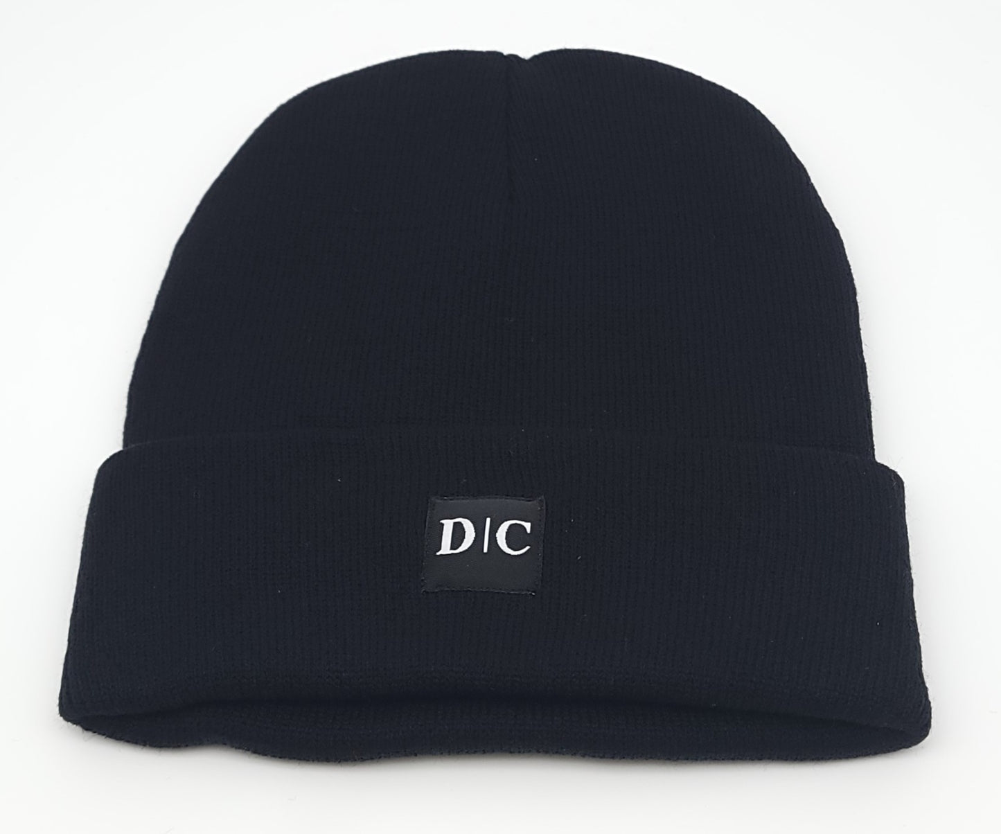 Duro Clothing Beanie Hats for Men and Women Knit Cuffed and Black DC Patch